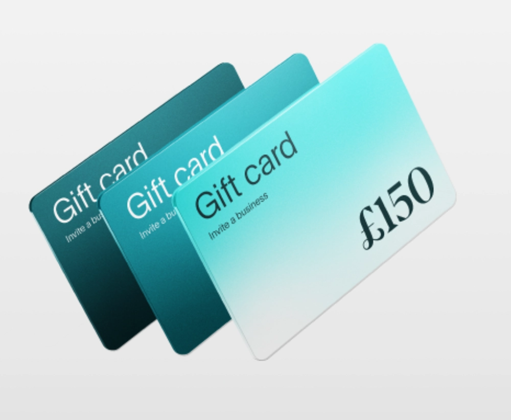 Invite a business and get a gift card worth up to £150