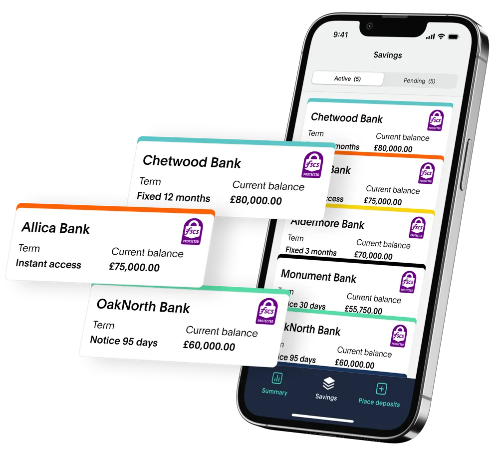 Multiple high-interest savings accounts. One platform.